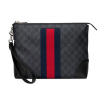 GUCCI 구찌 GG 수프림 클러치백 공용 파우치 블랙 523603 9F2YN 1095 남/여