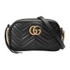 구찌 GG 마몽 스몰 마틀라세 숄더백 마몽 스몰 크로스백 금장 블랙 GUCCI 447632 DTD1T 1000 여성