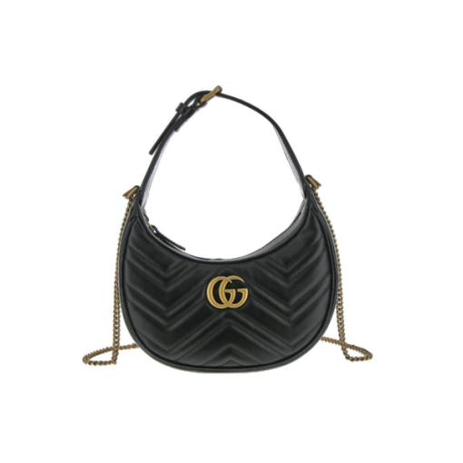 GUCCI 구찌 블랙 미니 GG 마몬트 숄더백