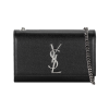 YSL 생로랑 모노그램 은장 케이트 체인 사첼백 숄더백 469390 BOW0N 1000 여성