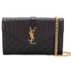 YSL 생로랑 모노그램 마틀라세 엔벨롭 체인 숄더백 클러치백 블랙 620280 BOW91 1000 여성
